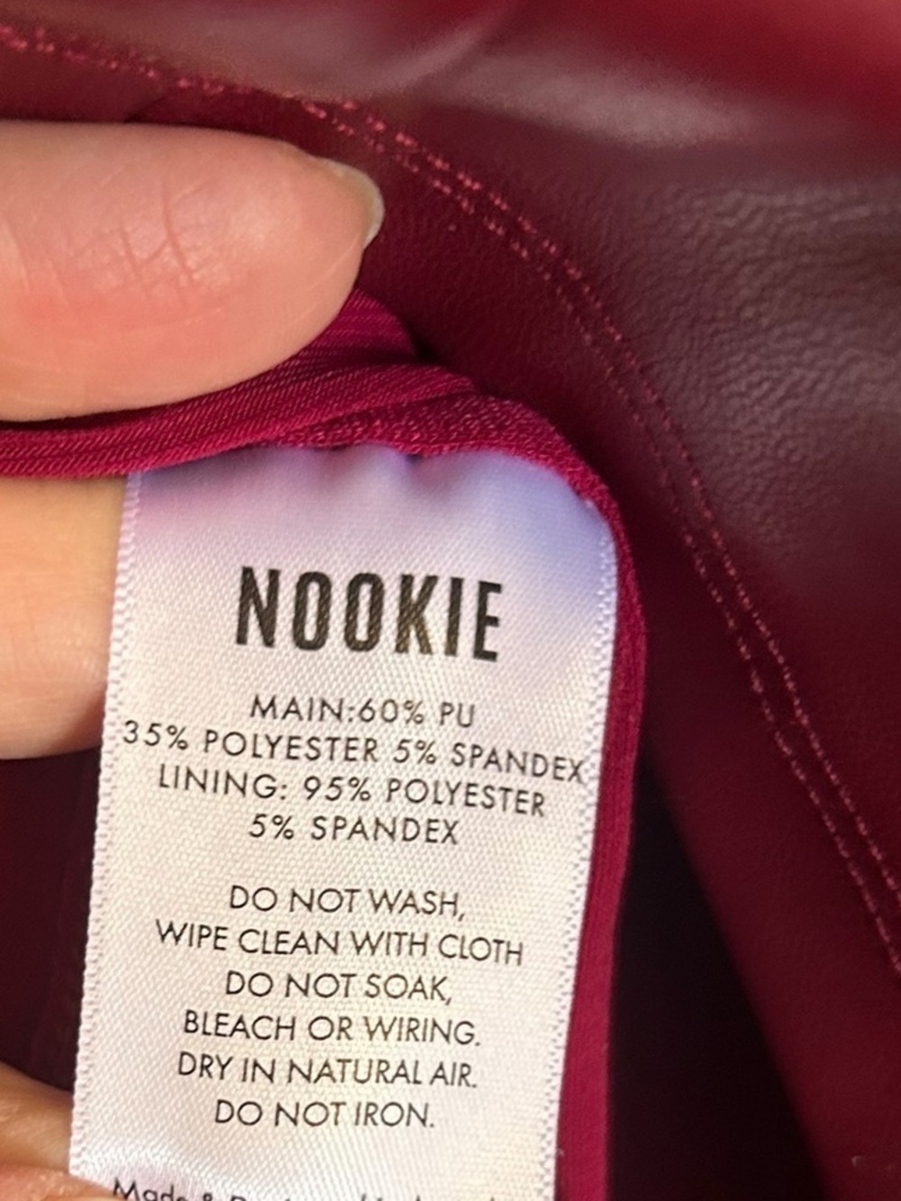 Nookie Leona Mini in Wine - Picture 9 of 9